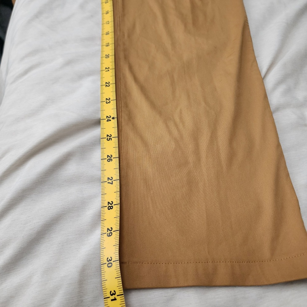 Rhone Commuter Pants Mens 33 Tan Excellent Slim Fit Stretch Technical Chinos - Picture 5 of 12